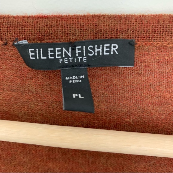 Eileen Fisher 100% Royal Alpaca Rust Cardigan - Picture 11 of 11